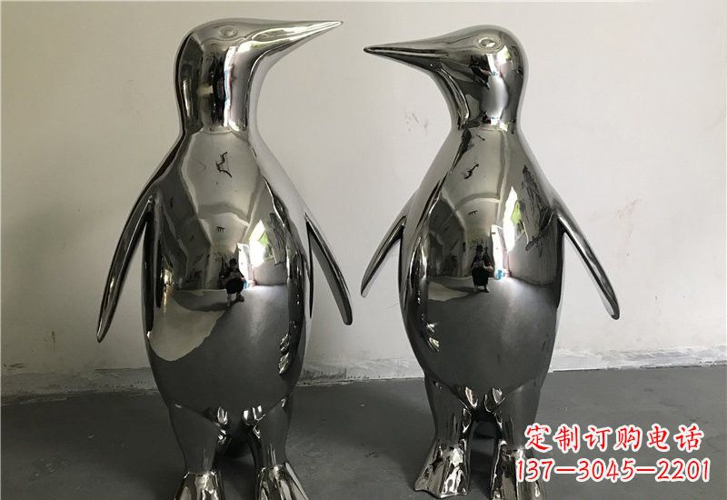 常州不锈钢抽象企鹅雕塑