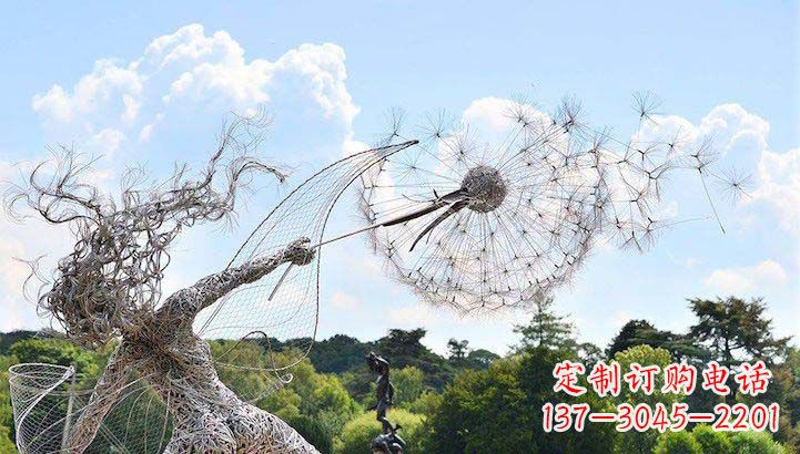 常州不锈钢蒲公英雕塑