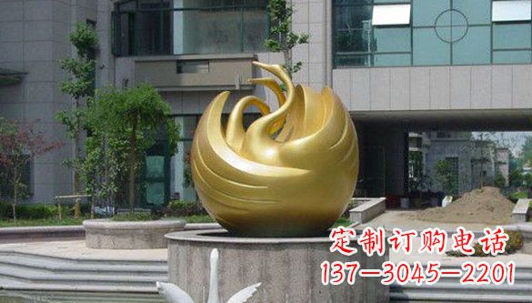 常州不锈钢天鹅雕塑