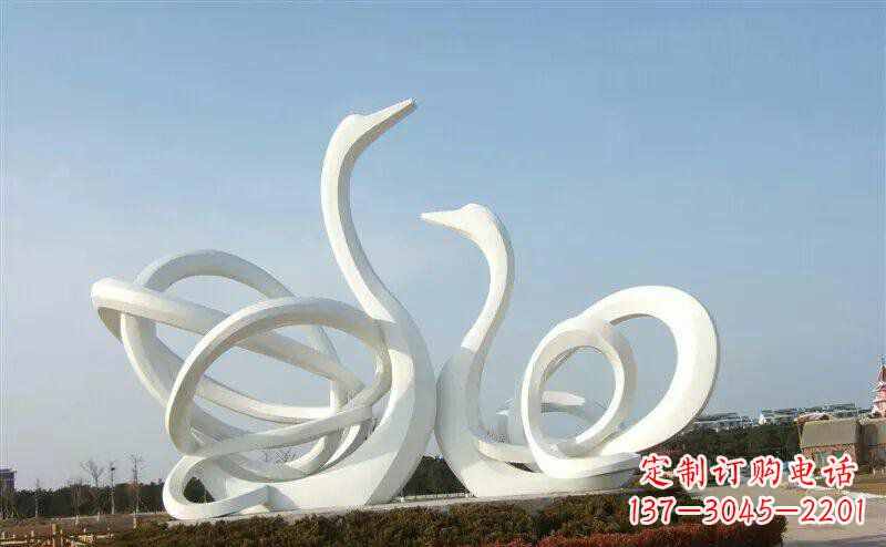 常州不锈钢制作的天鹅雕塑
