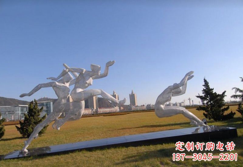 常州不锈钢运动员雕塑
