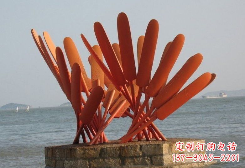 常州不锈钢船桨雕塑