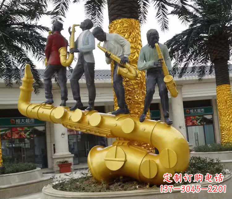 常州不锈钢萨克斯雕塑精美绝伦