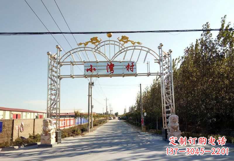 常州不锈钢牌坊雕塑让美丽的传统永存