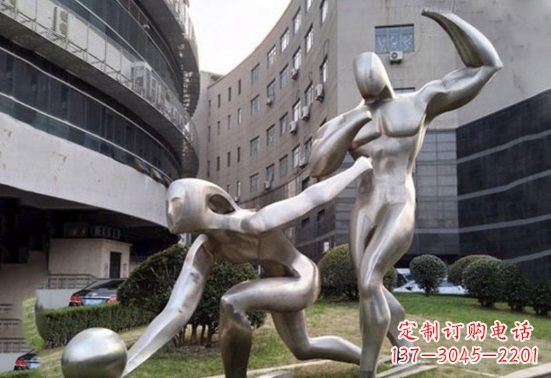 常州不锈钢保龄球雕塑——精美绝伦