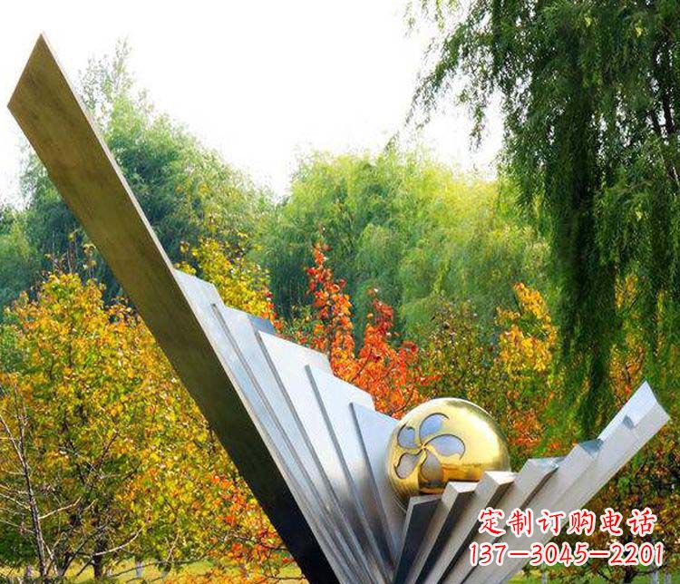 常州不锈钢大型翅膀景观雕塑