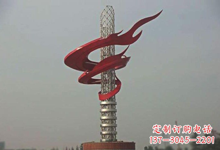 常州不锈钢大型火炬雕塑