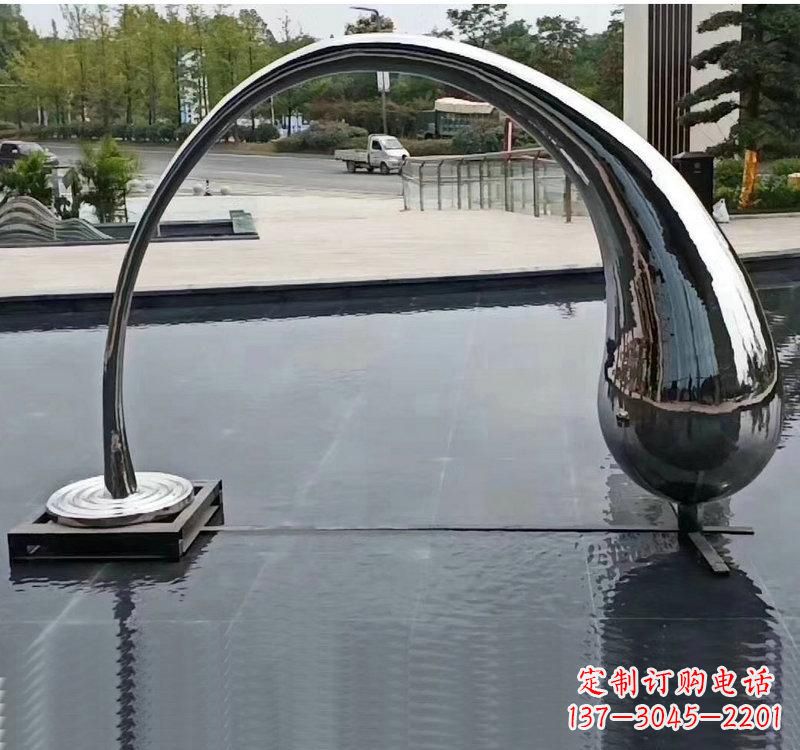 常州不锈钢大型水滴雕塑让艺术融入生活