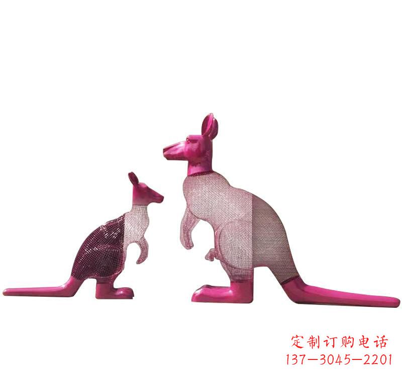 常州不锈钢袋鼠雕塑——传承澳大利亚文化