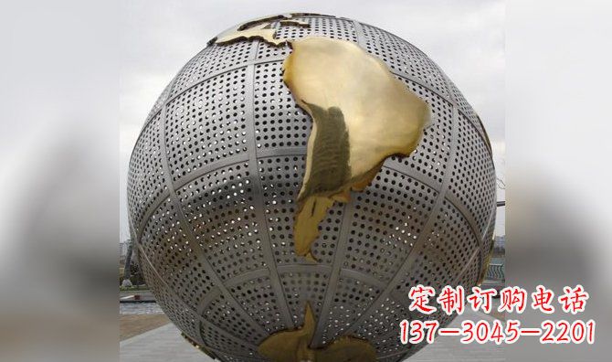 常州不锈钢地球雕塑传承人类文明的精神象征