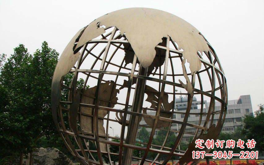 常州不锈钢地球景观雕塑