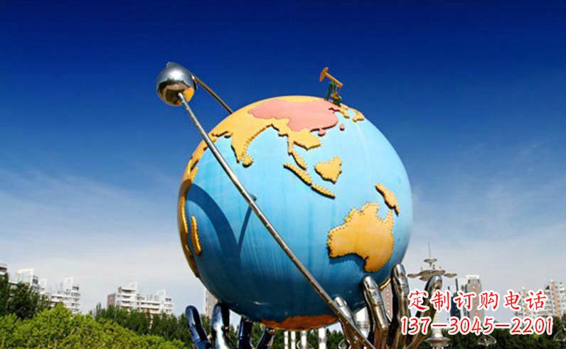 常州不锈钢地球仪雕塑精致的艺术之作