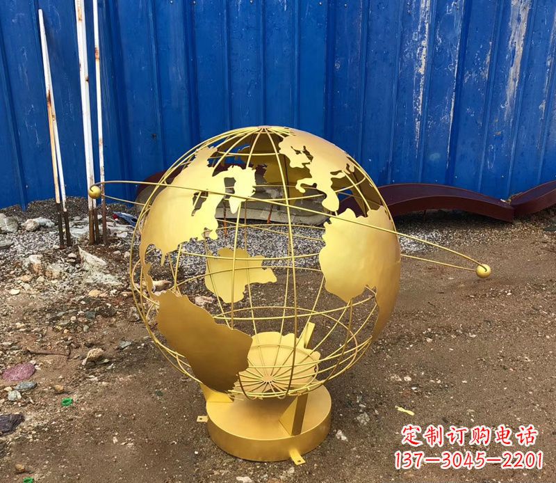 常州不锈钢地球仪抽象雕塑