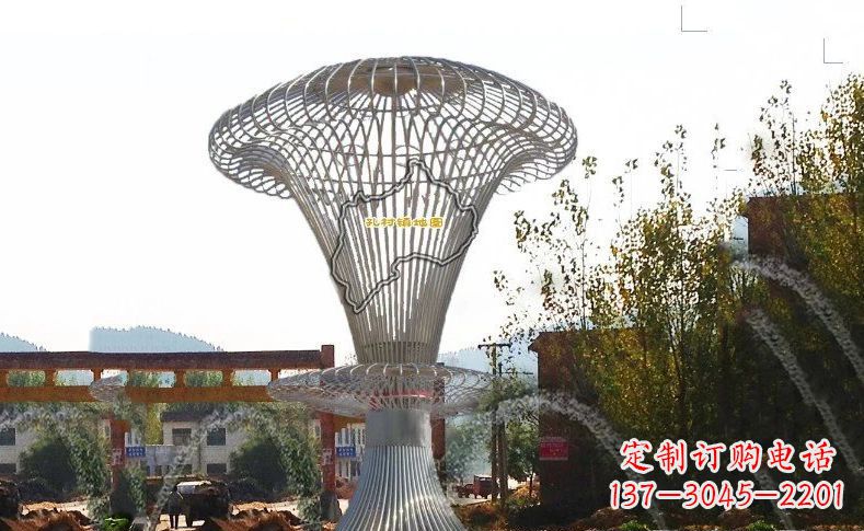 常州城市景观的艺术礼物——不锈钢地图雕塑