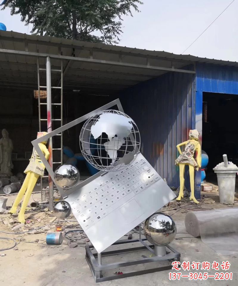 常州不锈钢地球雕塑艺术与科技的完美结合