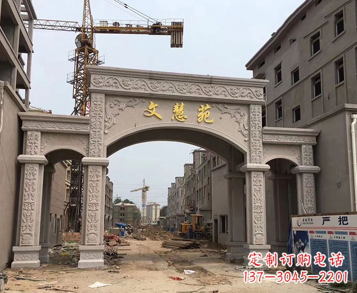 常州不锈钢雕塑 雕刻牌坊