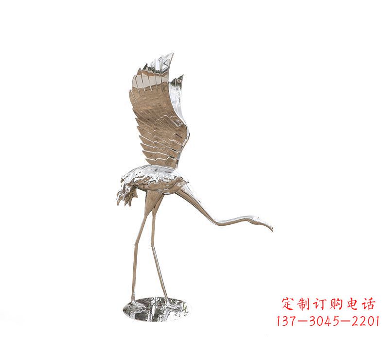 常州不锈钢动物火烈鸟雕塑112