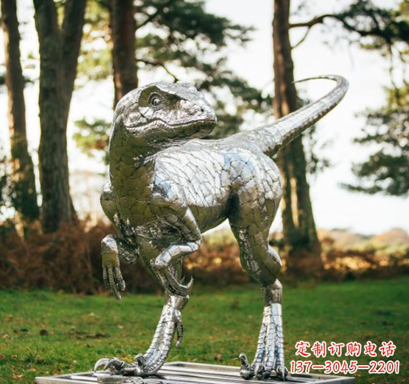 常州不锈钢动物恐龙雕塑