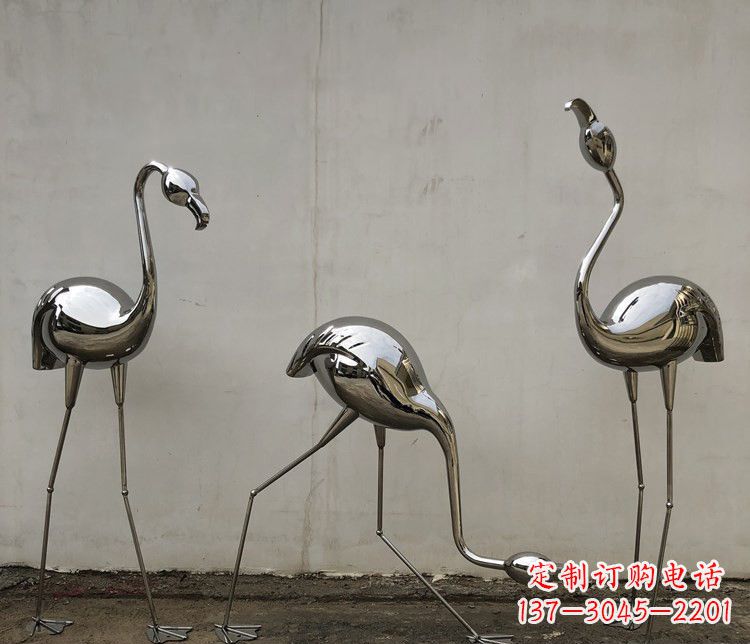 常州不锈钢锻造火烈鸟雕塑