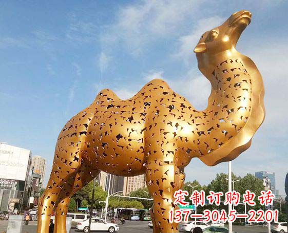 常州不锈钢锻造骆驼雕塑
