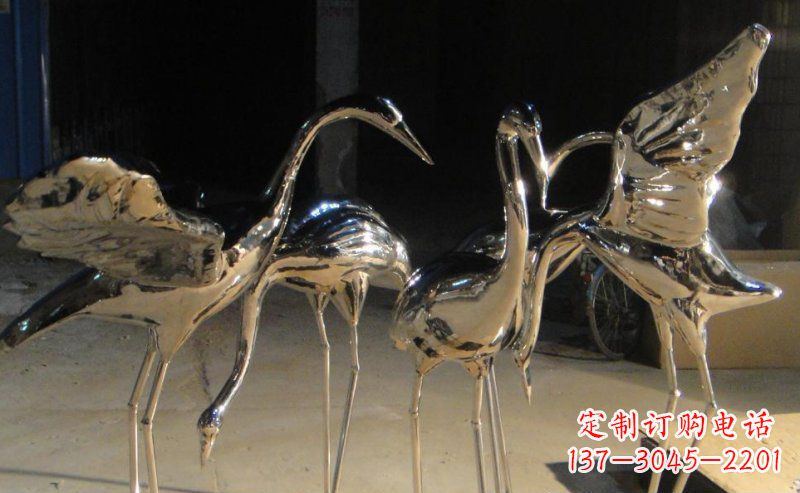 常州仙鹤雕塑不锈钢锻造的精美艺术
