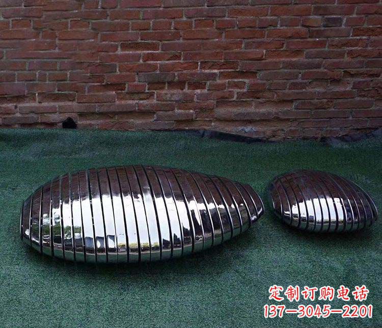 常州不锈钢鹅卵石雕塑1