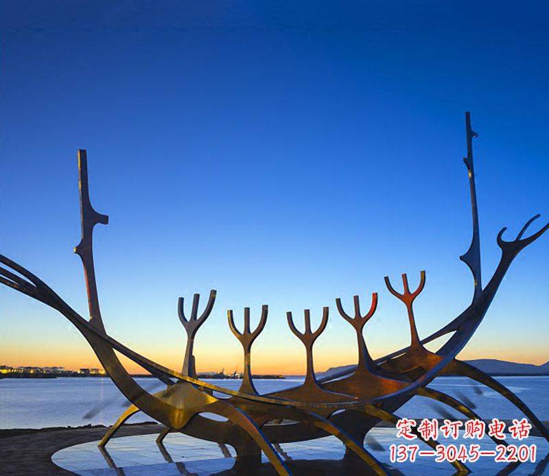 常州帆船雕塑精致的海洋艺术品