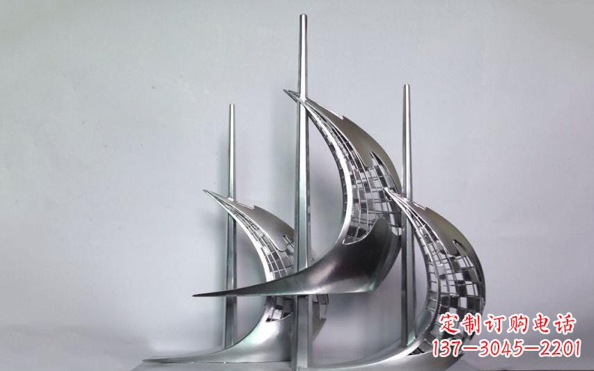 常州不锈钢帆船雕塑——海洋之旅的象征