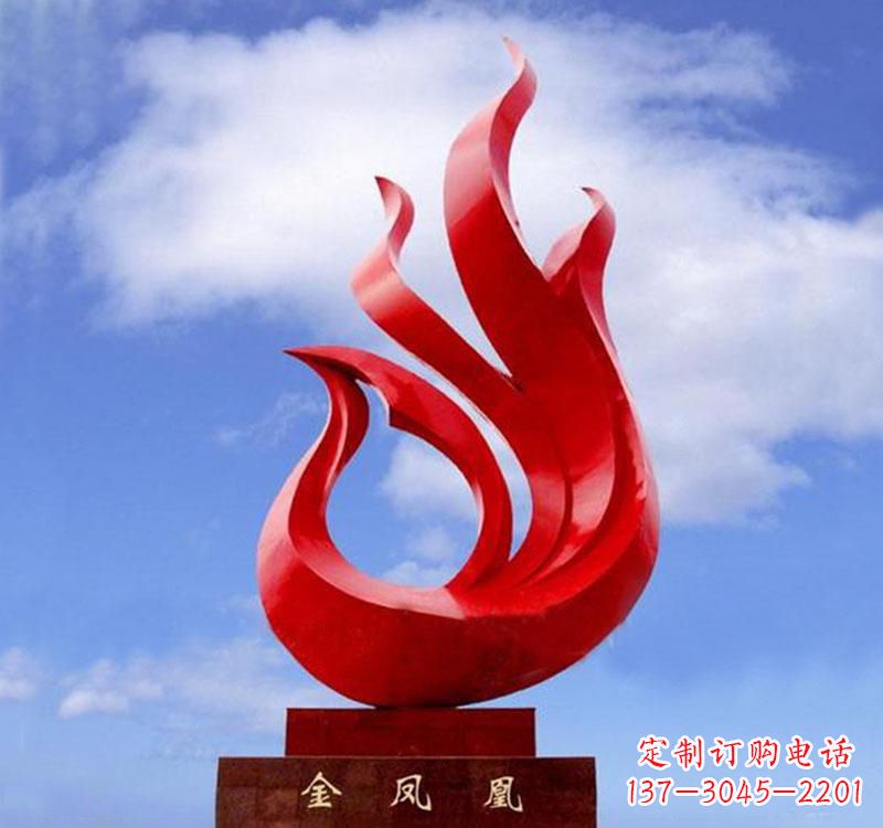 常州不锈钢凤凰雕塑——精致灵动的艺术品