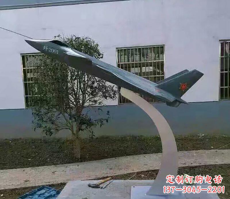 常州不锈钢飞机雕塑精美的艺术品
