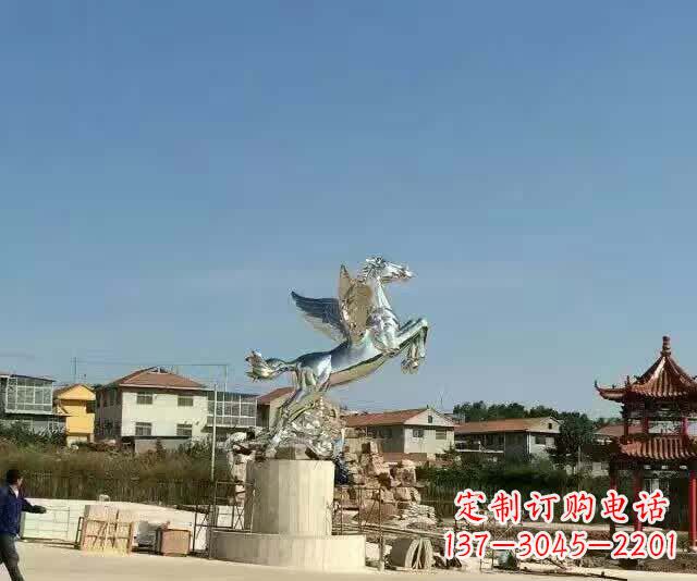 常州不锈钢飞马标志雕塑