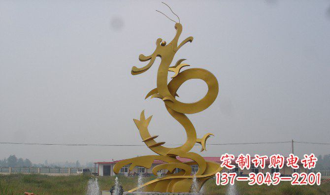 常州不锈钢飞龙雕塑