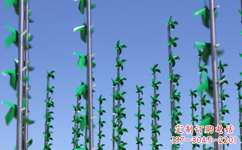 常州不锈钢风车雕塑灵动而又精致