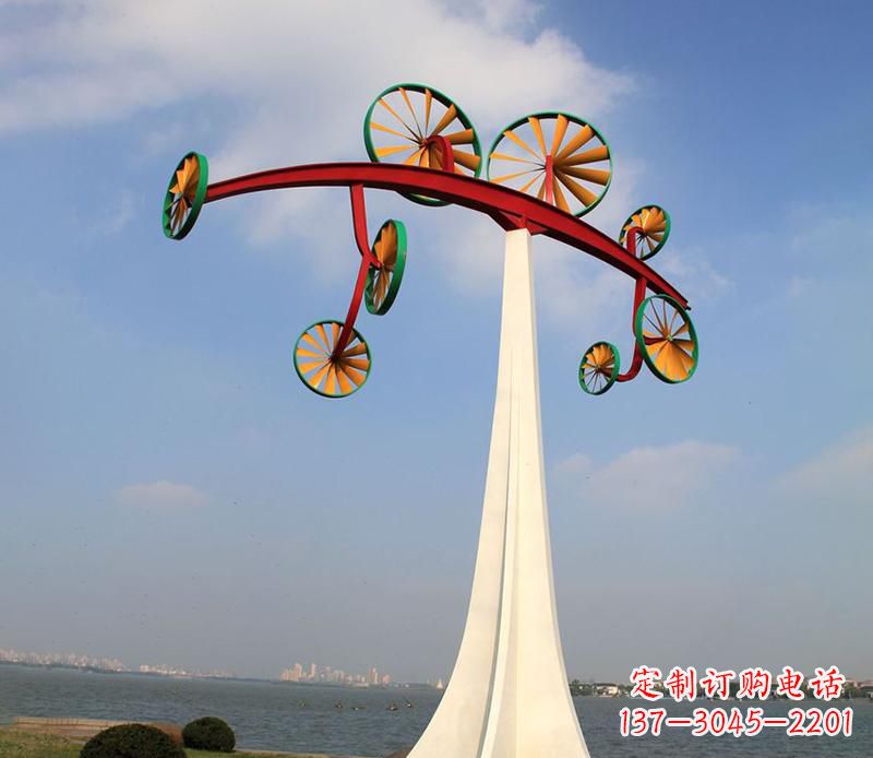 常州不锈钢风车雕塑艺术美学的完美结合