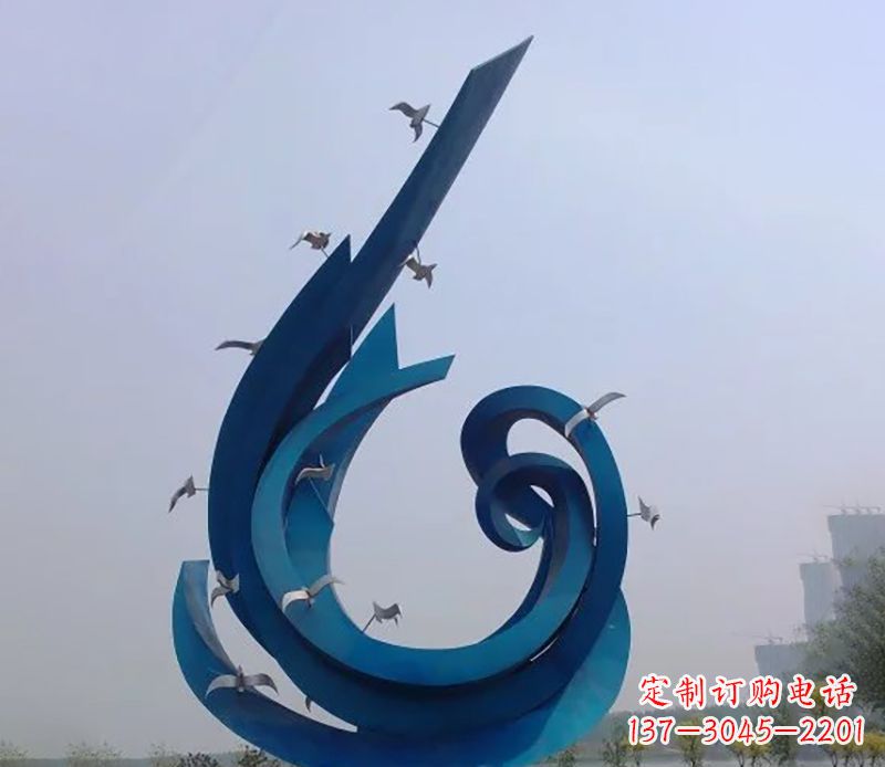 常州不锈钢鸽子雕塑雕刻着永恒与美丽