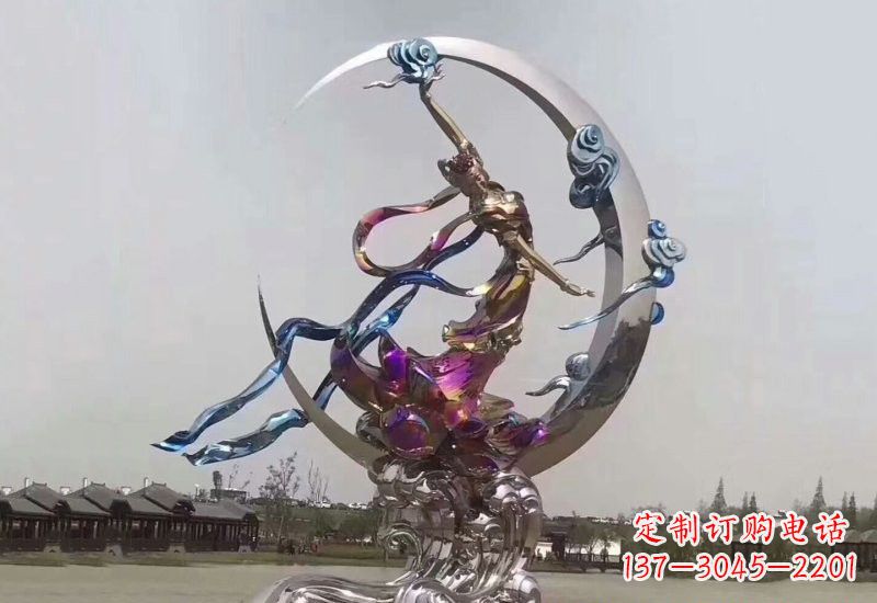 常州不锈钢嫦娥奔月雕塑