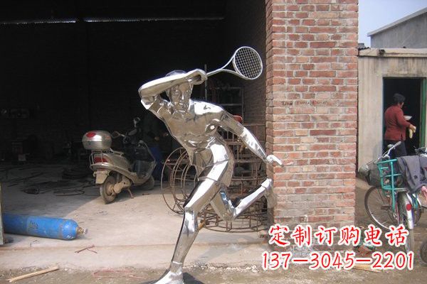 常州羽毛球雕塑——点亮不锈钢公园