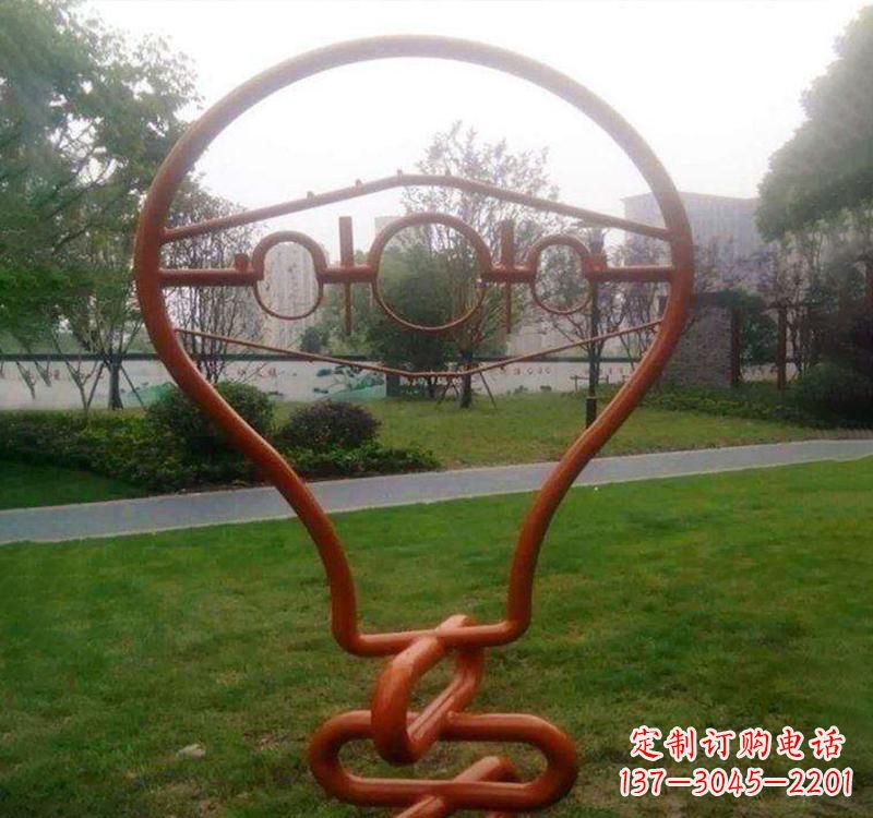 常州不锈钢灯泡雕塑点亮城市之美