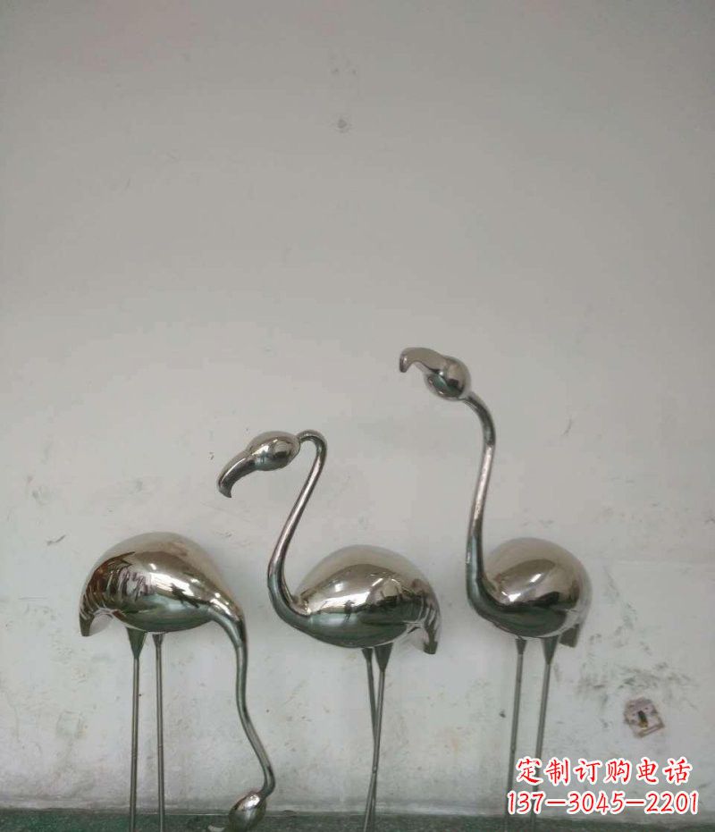 常州不锈钢火烈鸟雕塑精美的艺术之作