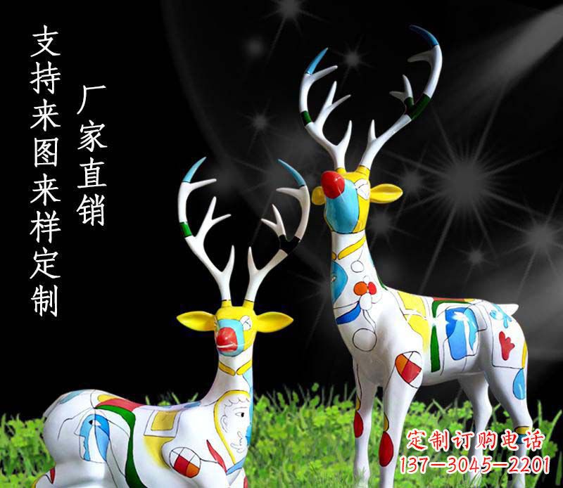 常州不锈钢动物雕塑——小鹿
