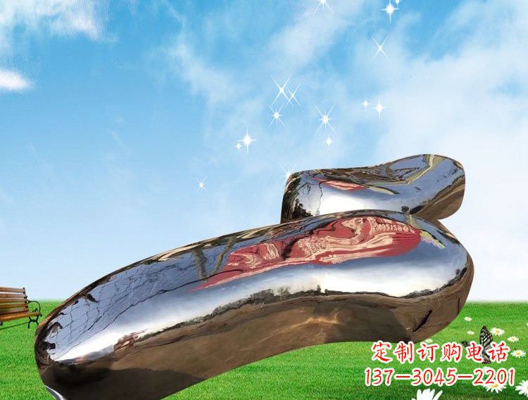 常州精美的不锈钢鹅卵石雕塑