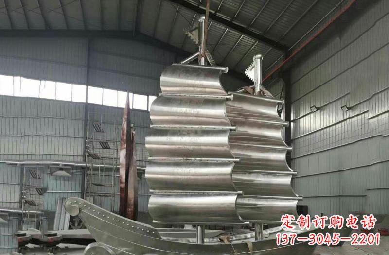 常州不锈钢帆船雕塑海洋的象征