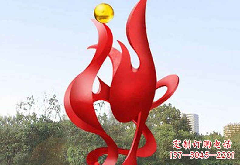 常州不锈钢公园古代神兽凤凰雕塑