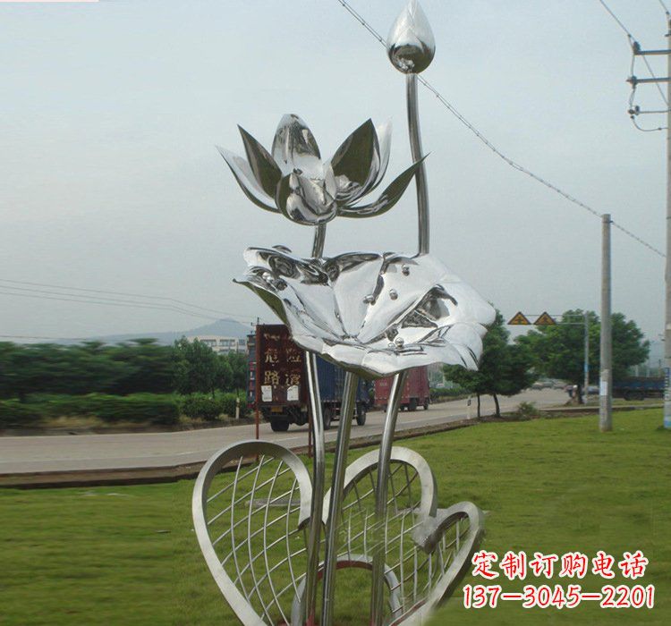 常州不锈钢荷叶雕塑——精美优雅的艺术品