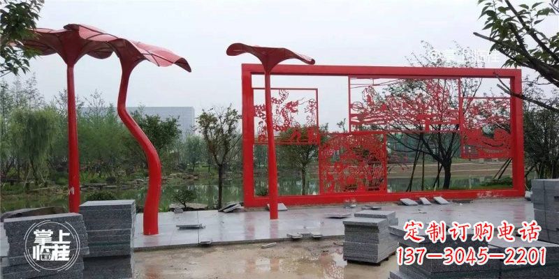 常州不锈钢剪纸龙凤雕塑精美雕刻传承古老文化