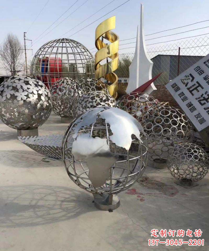 常州不锈钢地球雕塑融合艺术与自然的完美结合