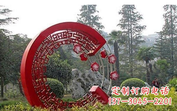 常州不锈钢公园圆环雕塑——精美的艺术瑰宝