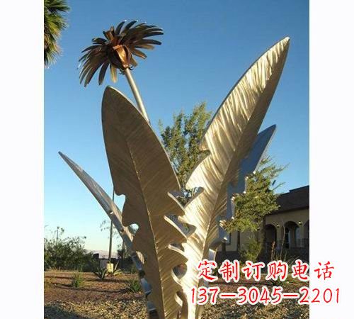常州不锈钢公园植物蒲公英雕塑