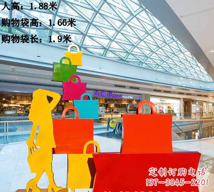 常州不锈钢购物袋雕塑艺术品的独特之处