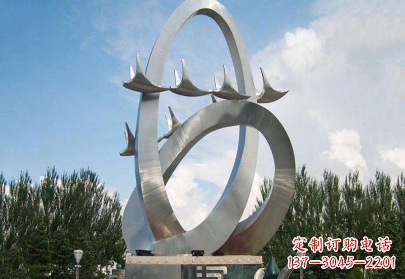 常州不锈钢天鹅雕塑